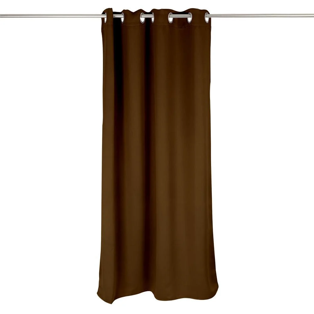 Rideau occultant porte marron 135x240cm