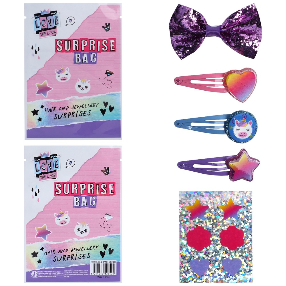 Love the Look Überraschungstüten-Sortiment mit Haar- und Schmuckaccessoires