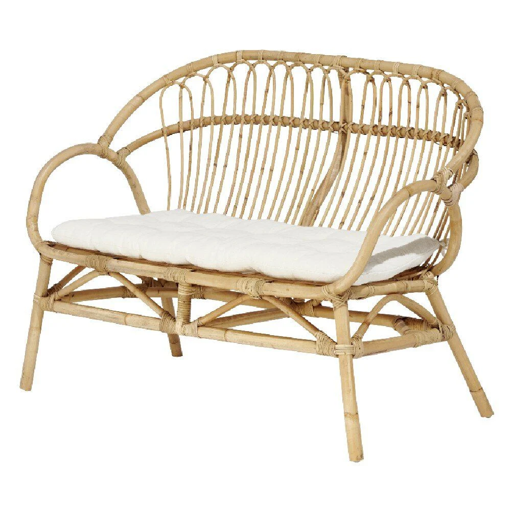 Salon de jardin LOUISE rotin naturel