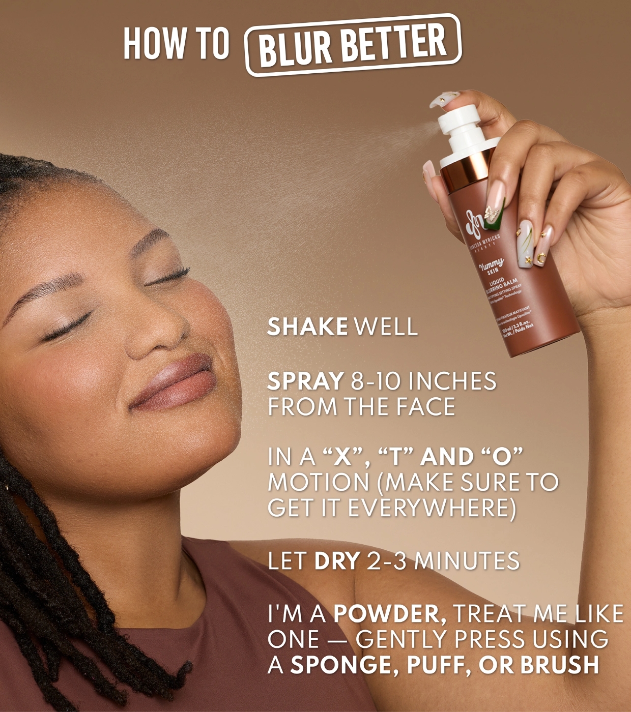 Danessa Myricks Beauty - Spray Fixador Matificante Liquid Blurring Balm