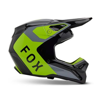 Casque cross Fox V1 LEAN 2025 - Gris / Jaune