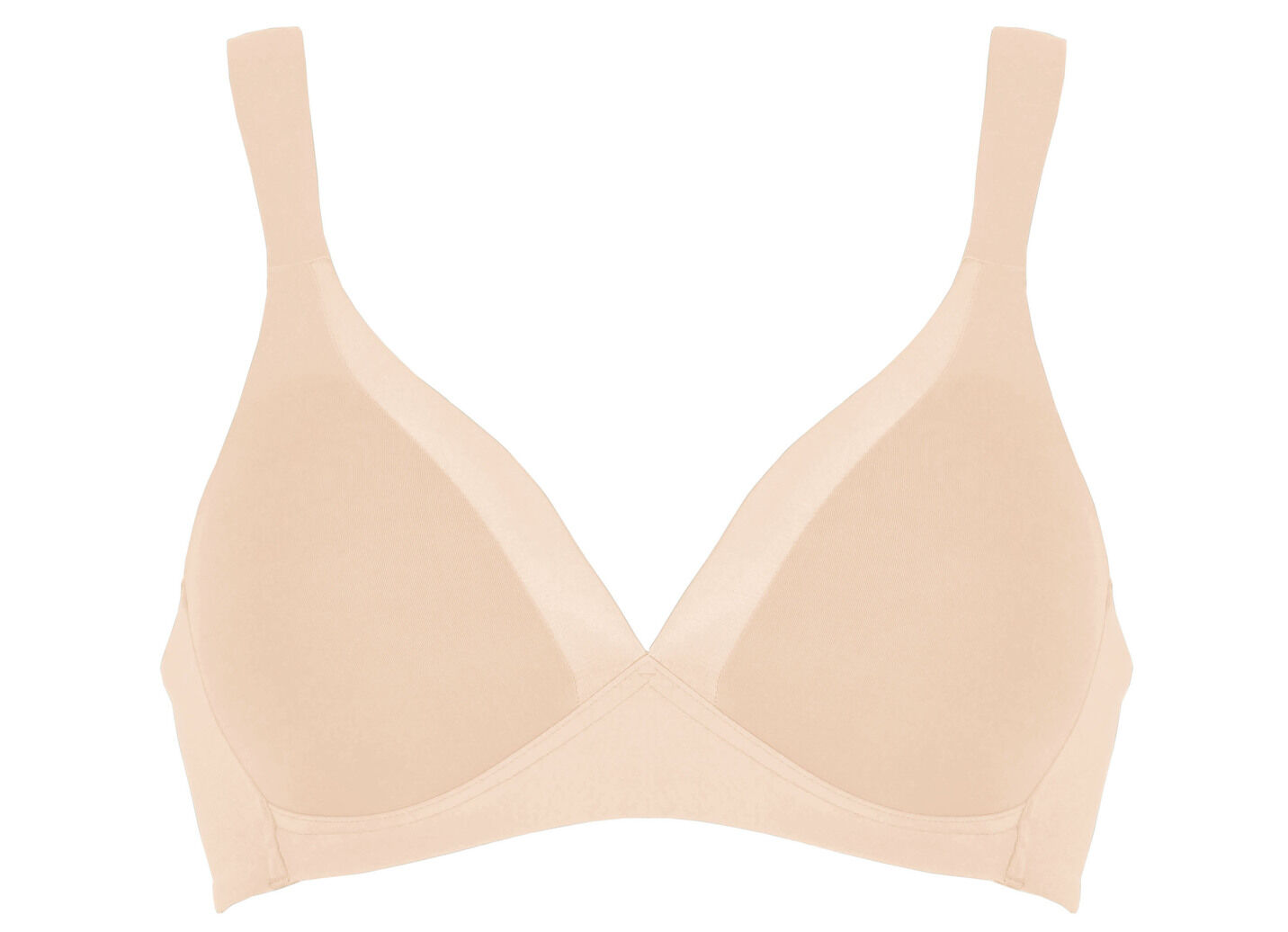 Naturana BH mit Satinblende am Décolleté