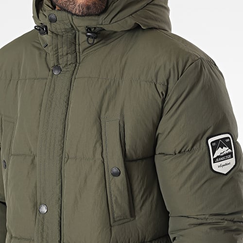 Doudoune Longue Capuche Gzle Vert Kaki