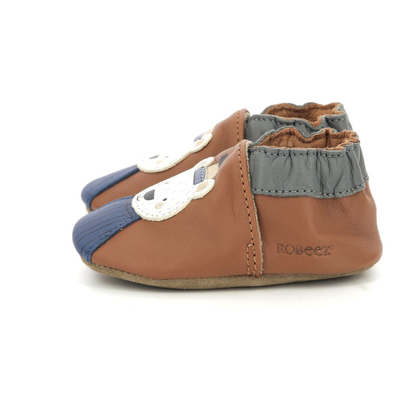 Robeez Robeez Chaussons Bear Style Marron Moka