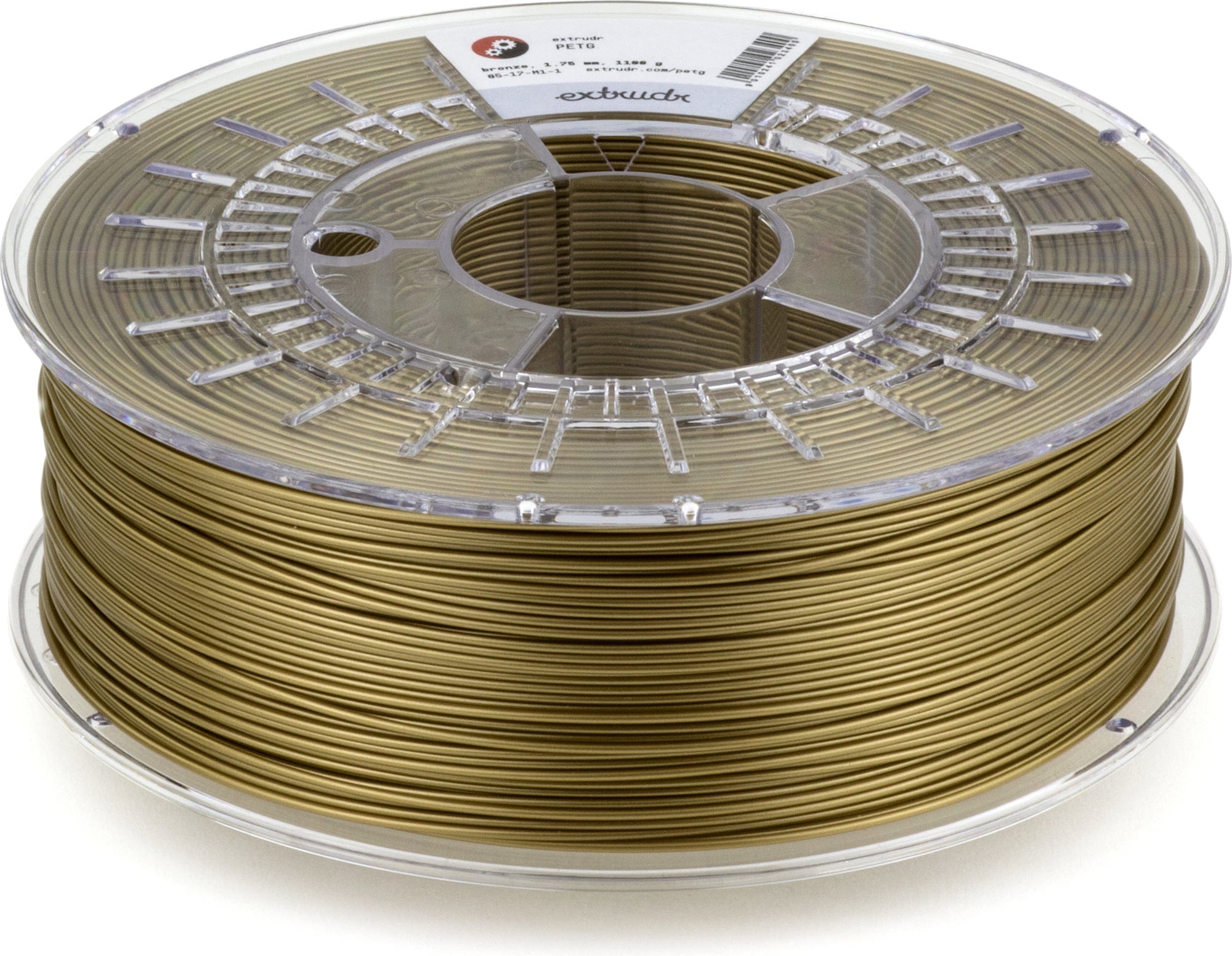 Extrudr  PETG Bronze, 1,75 mm / 1100 g    Filament mit hervorragenden mechanischen Eigenschaften
