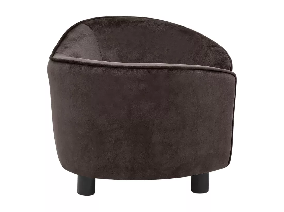 Canapé pour chien Marron 69x49x40 cm Peluche