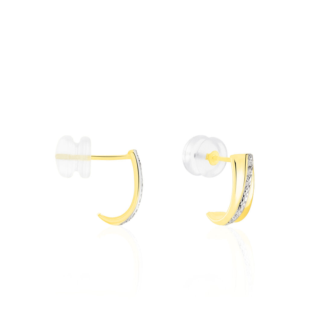 Créoles Timira Or Jaune Diamant