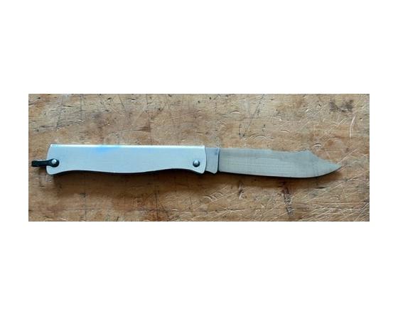 El Baraka 160 Carbone - Manche Acier Chromé - SERIE LIMITEE - lame sérigraphiée Couteau de poche Le Thiers par Cognet Douk Douk
