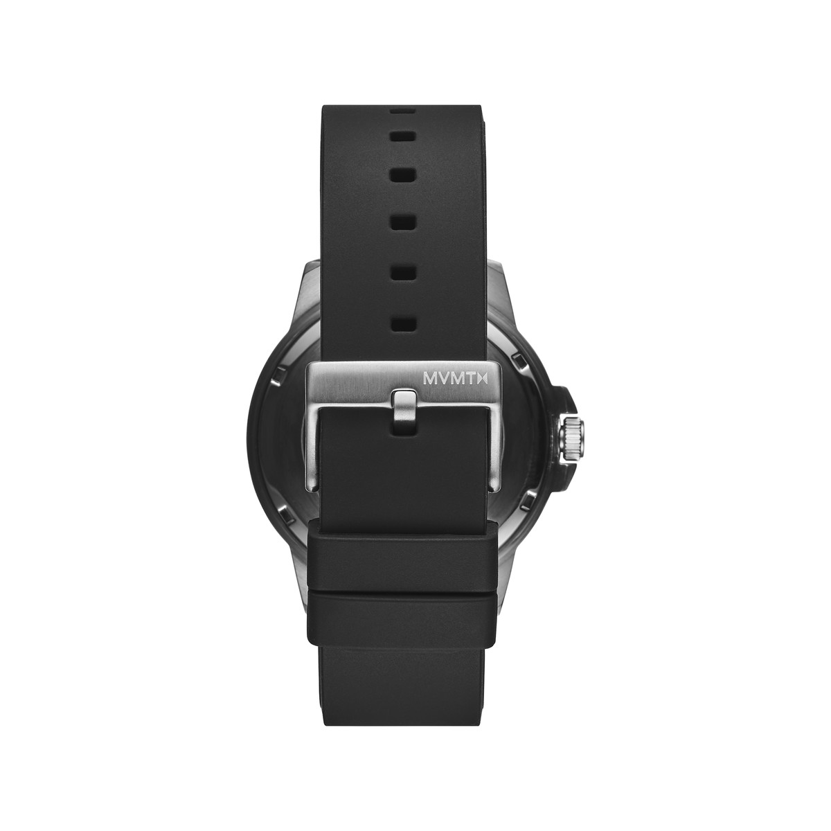 Montre MVMT homme acier silicone noir