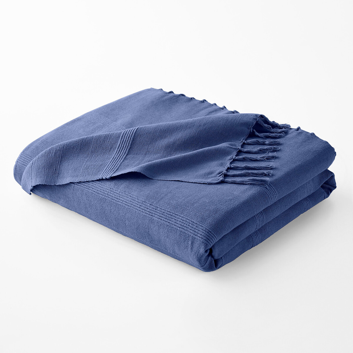 LA REDOUTE INTERIEURS<br>Manta de algodão com franjas, Nedo