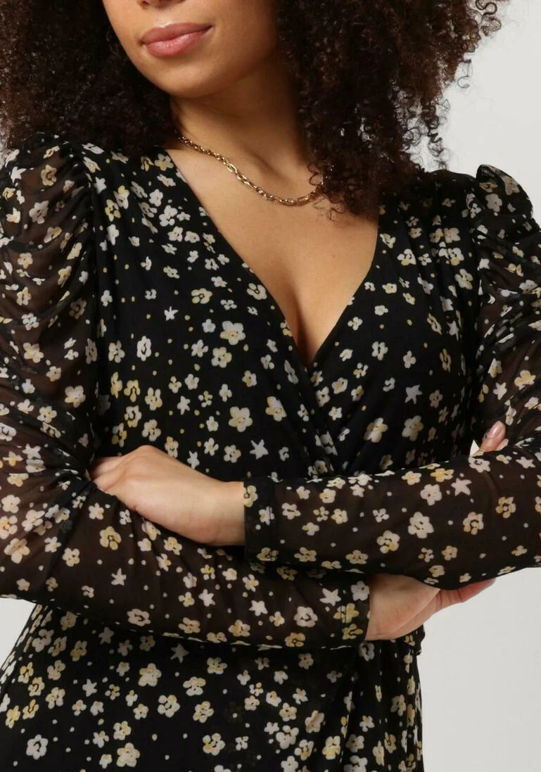 FABIENNE CHAPOT zwarte fabienne chapot mini jurk flake dress