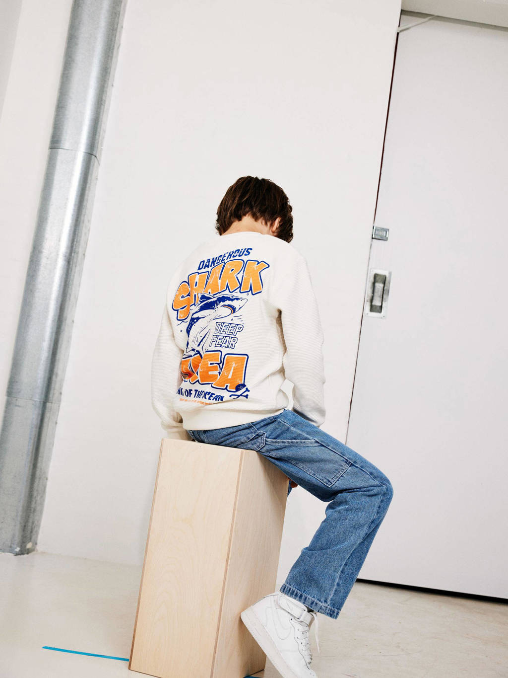 NAME IT straight leg jeans NKMRYAN medium blue denim
