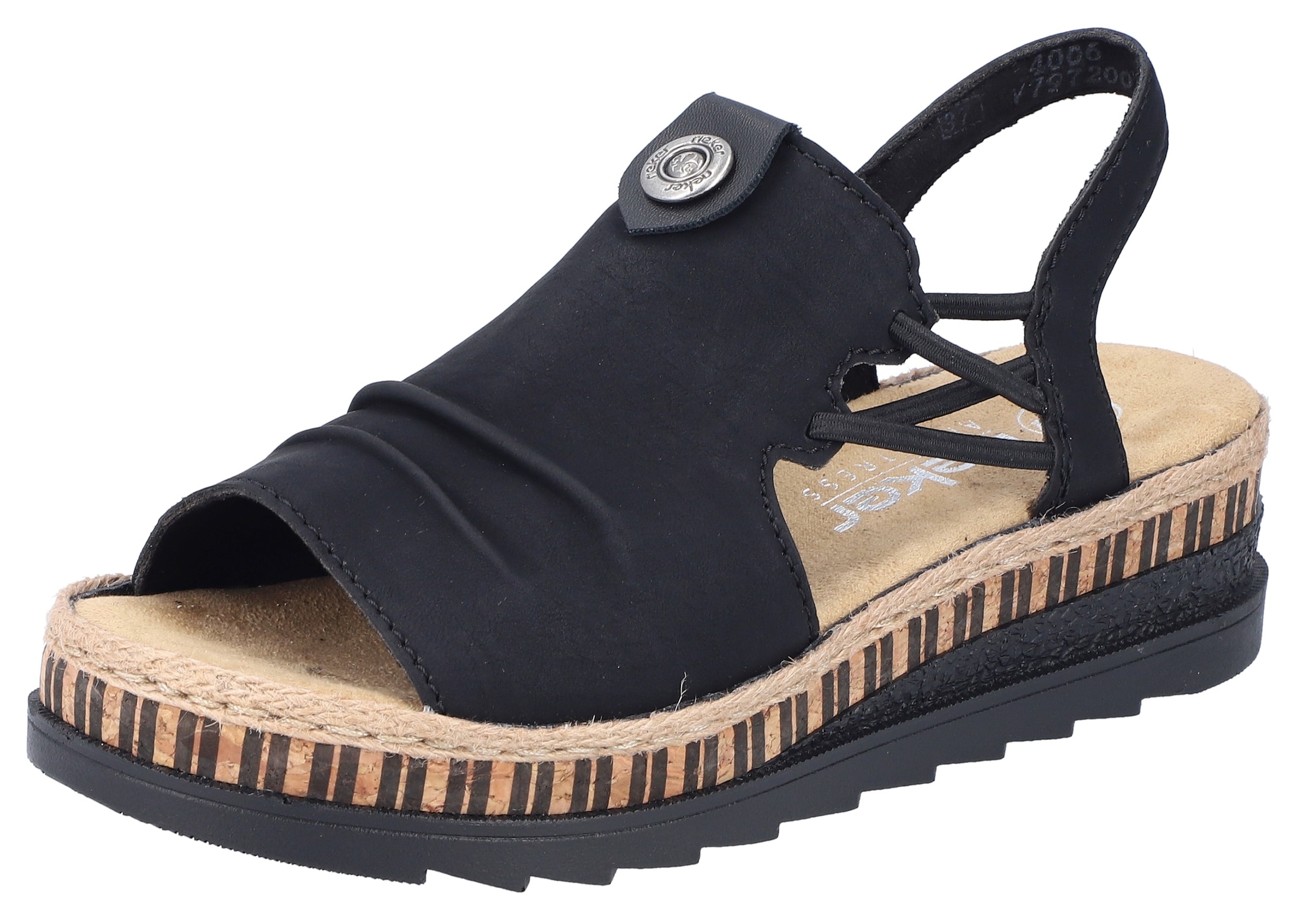 Rieker Plateausandale  Sommerschuh, Sandalette, modisches Plateau