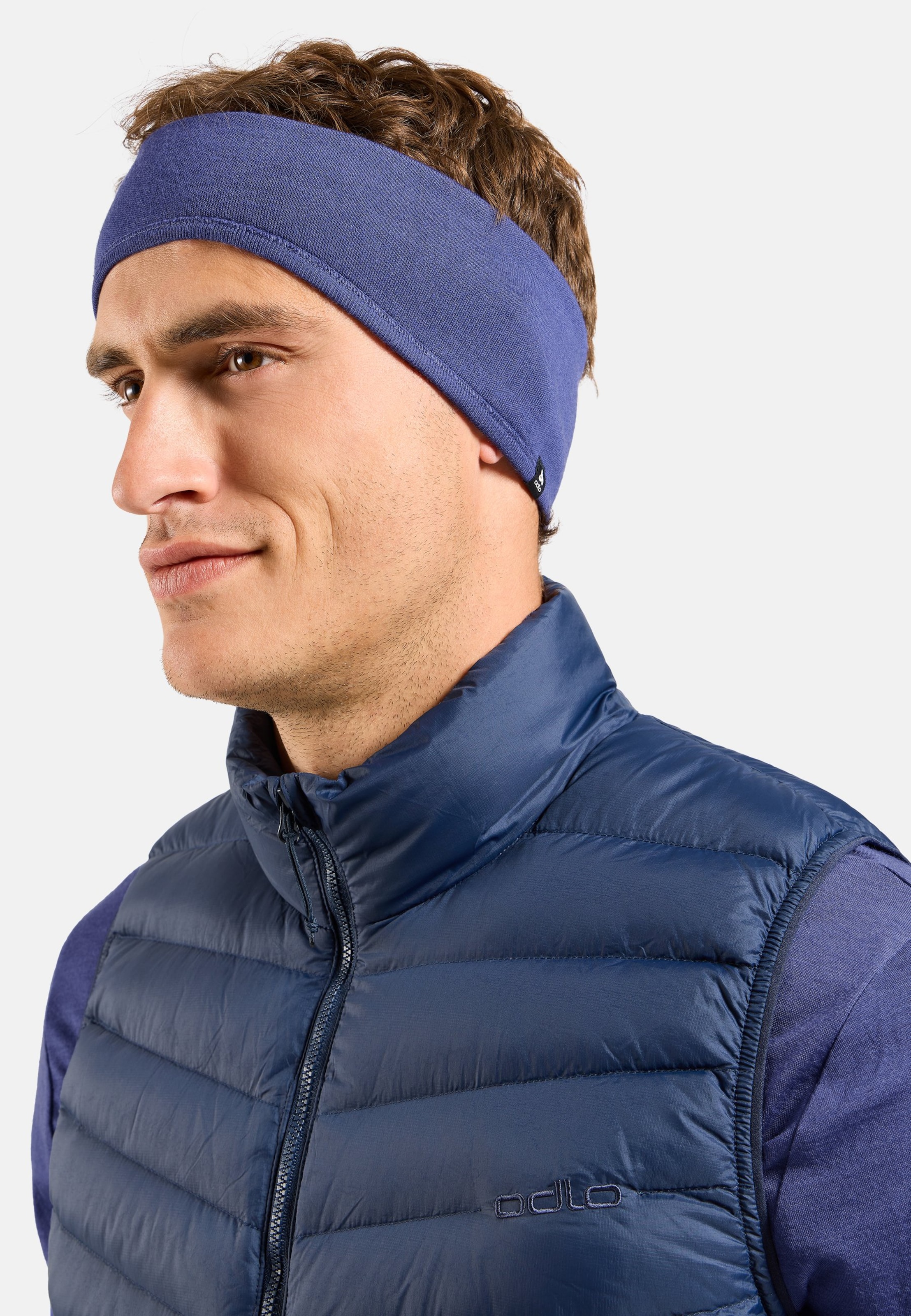 Merino Warm Stirnband in Skipper Blue
