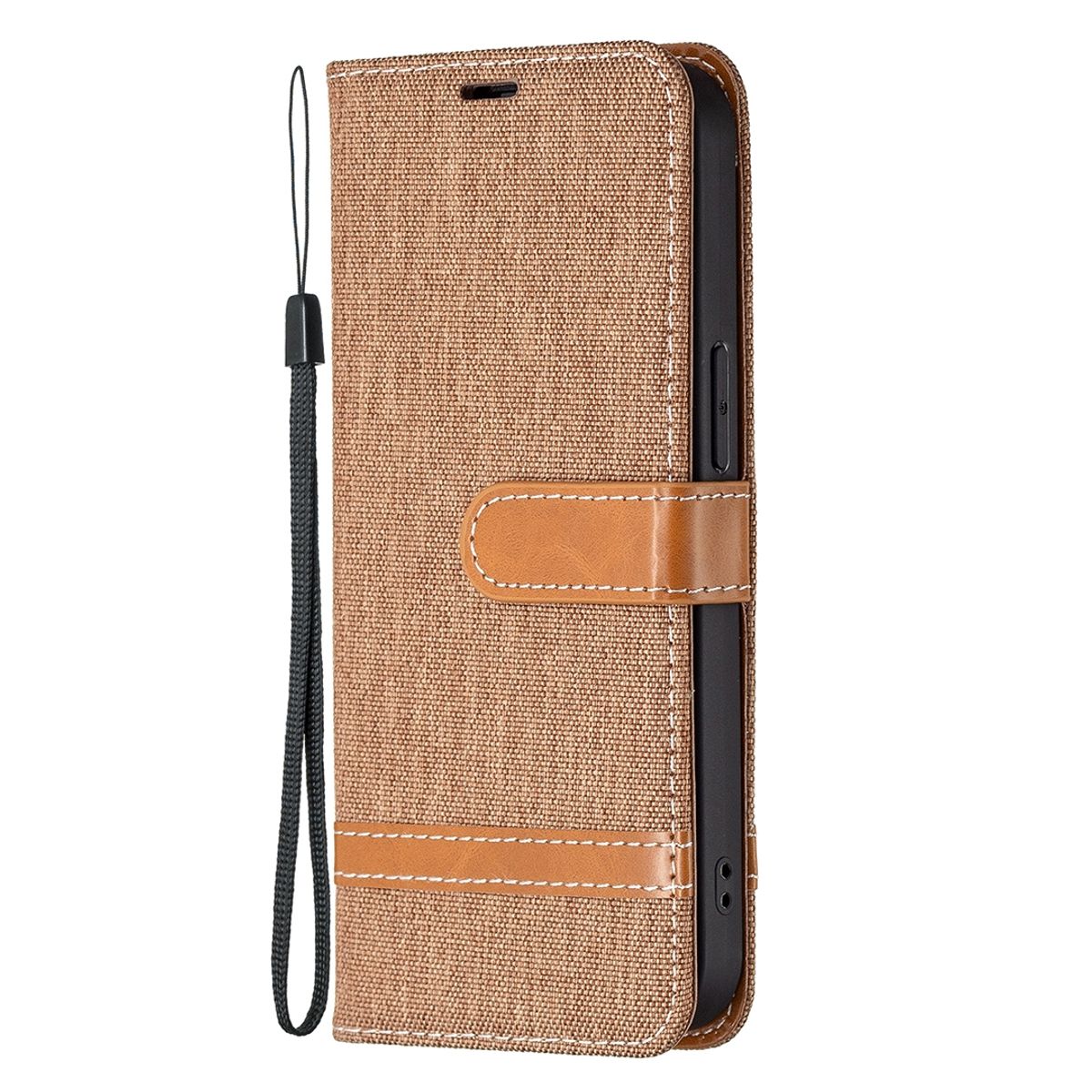 Hülle Handy Schutz für Apple iPhone 13 mini Case Cover Tasche Etuis Bumper Braun