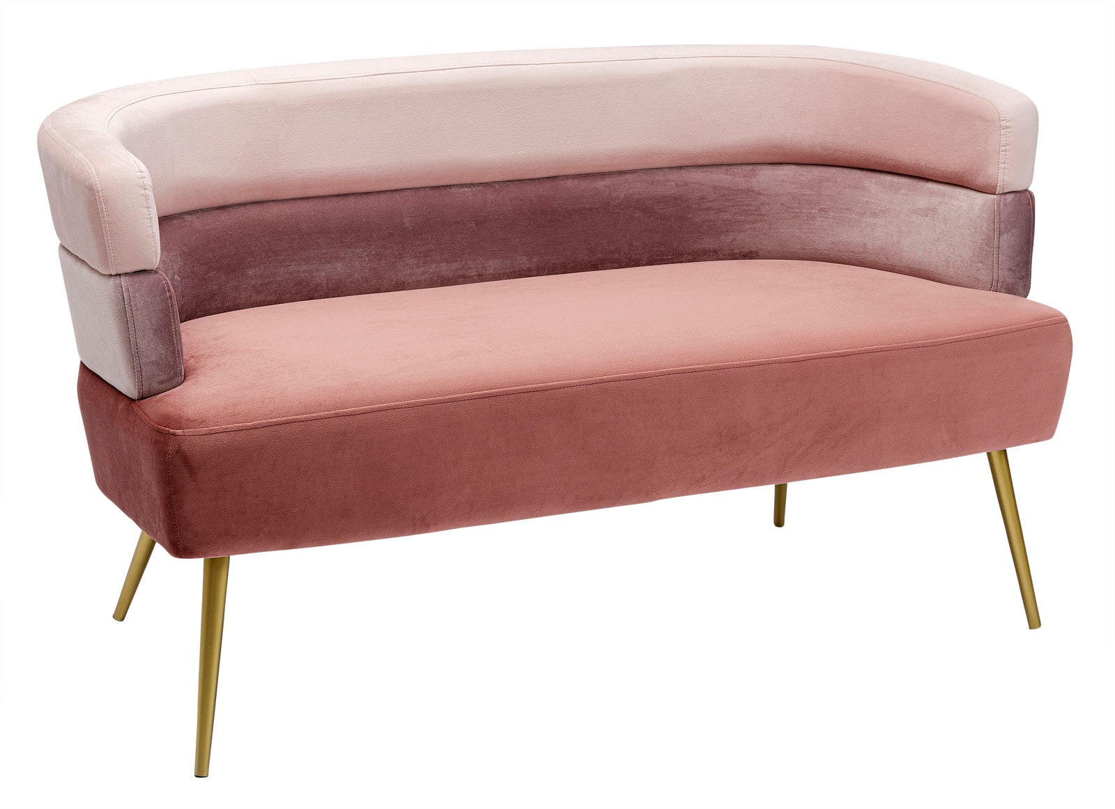KARE DESIGN Sofa SANDWICH 125 x 64 cm rosa