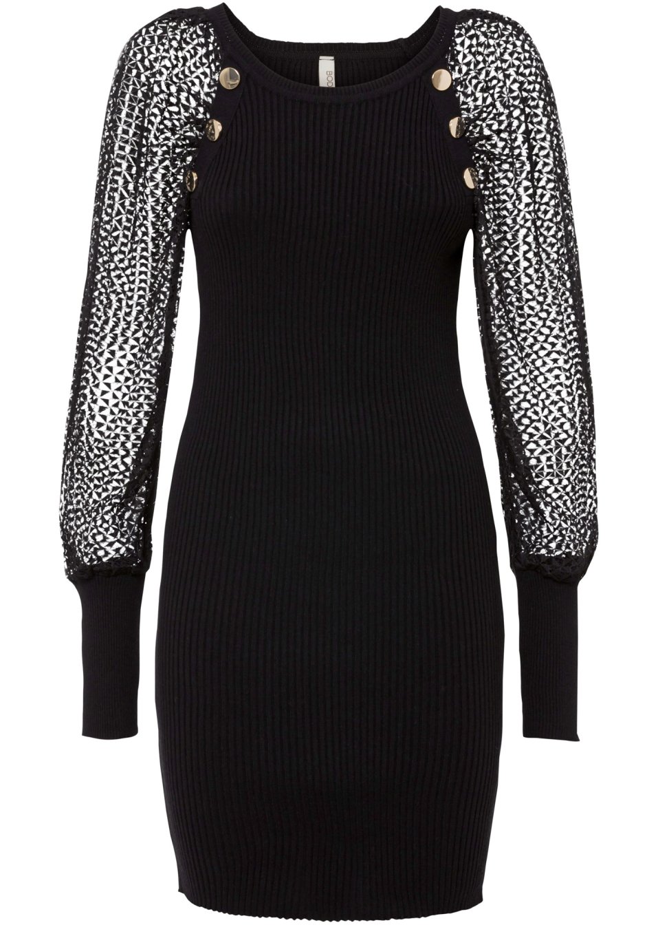 Robe en maille à dentelle