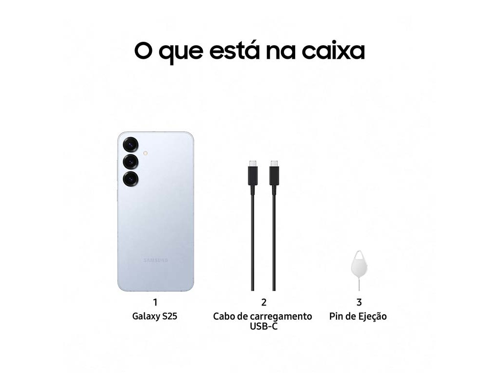 SMARTPHONE SAMSUNG GALAXY S25 512GB AZUL GELO