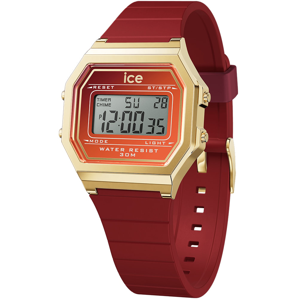Montre digitale - ICE Digit Retro - Small - Ruby Ember