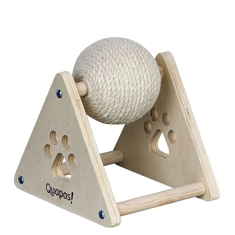 Quapas! Cat scratching white jute ball Large Kat | 13613