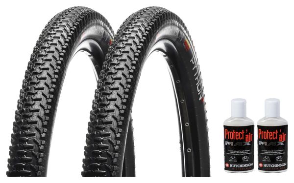 Lot Pneus VTT Hutchinson Python 2 29'' Tubeless Ready Souple Sideskin   Préventif Protect'Air Max