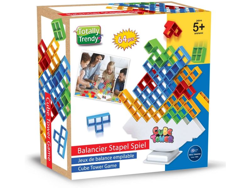 Totally Familienspiel Tetra Tower Balancier Game Farbenfrohes Stapelspielzeug