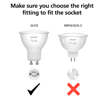 Philips Hue 5.7w gu10 3set kleur
