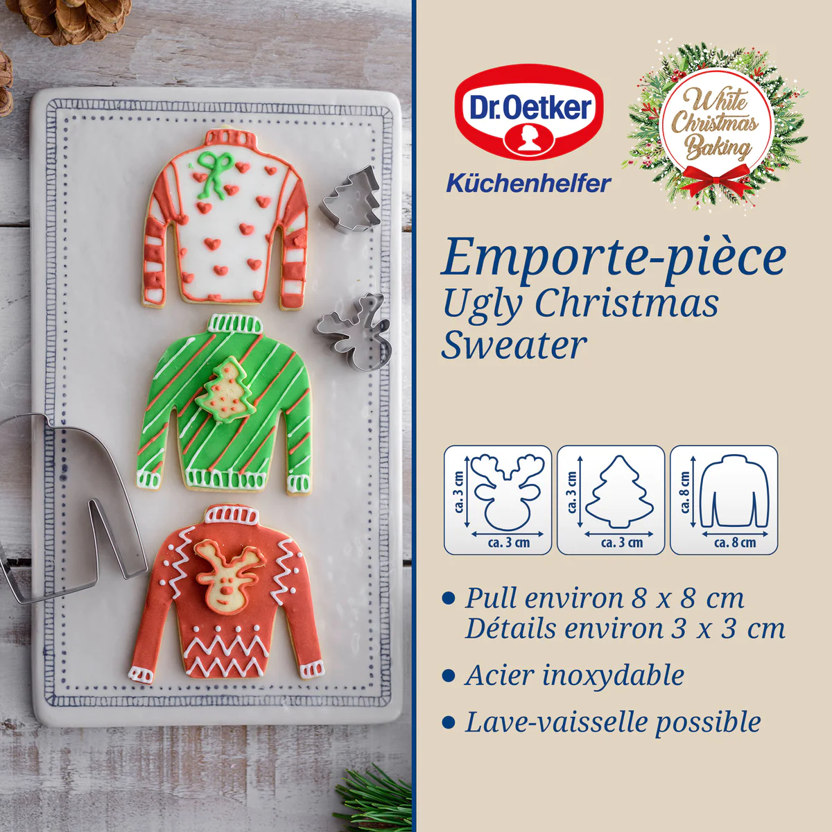 Ensemble de 3 emporte-pièces 