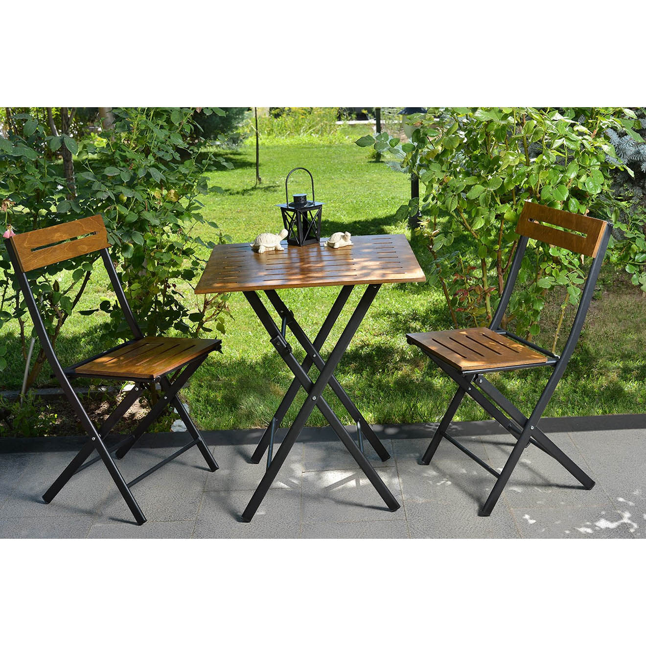 Sunny Garden Ensemble de jardin 2 personnes marron