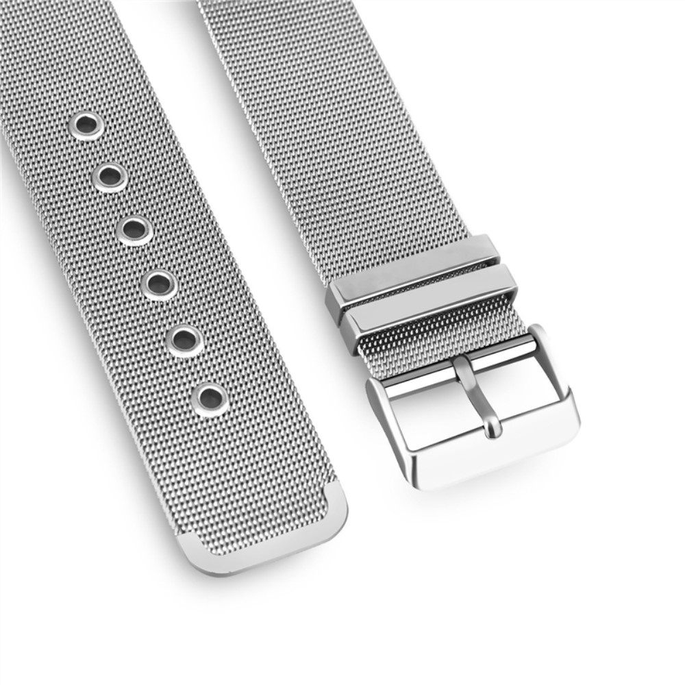 Apple Watch (42/41/40/38 mm) Edelstahl Ersatz Armband Milanaise mit Dornschliesse - Silber