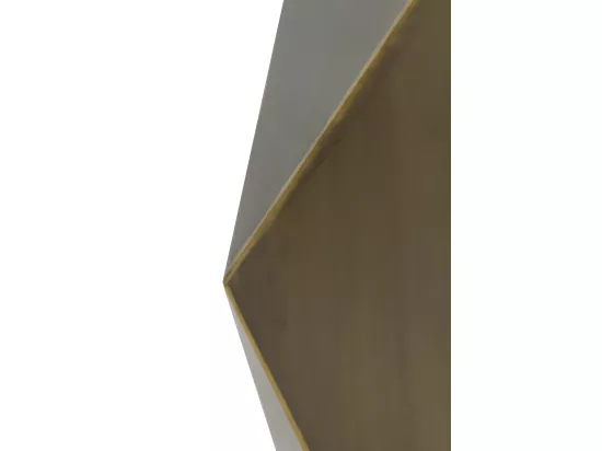 Table d'appoint en métal doré