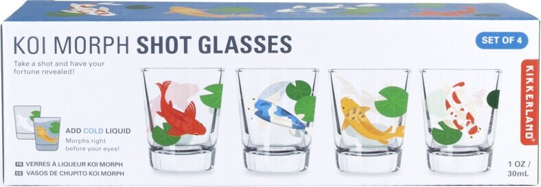 Kikkerland - Koi Shotglas - 4 Stk