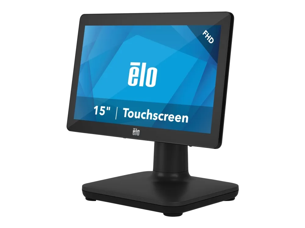EloPOS System - Med I/O Hub Stand - alt-i-én - 1 x Core i3 8100T op til - RAM 4 GB - SSD 128 GB - UHD Graphics 630 - Gigabit Ethernet - 802.11a/b/g/n/ac, Bluetooth 5.0 - intet OS - skærm: LED 15.6