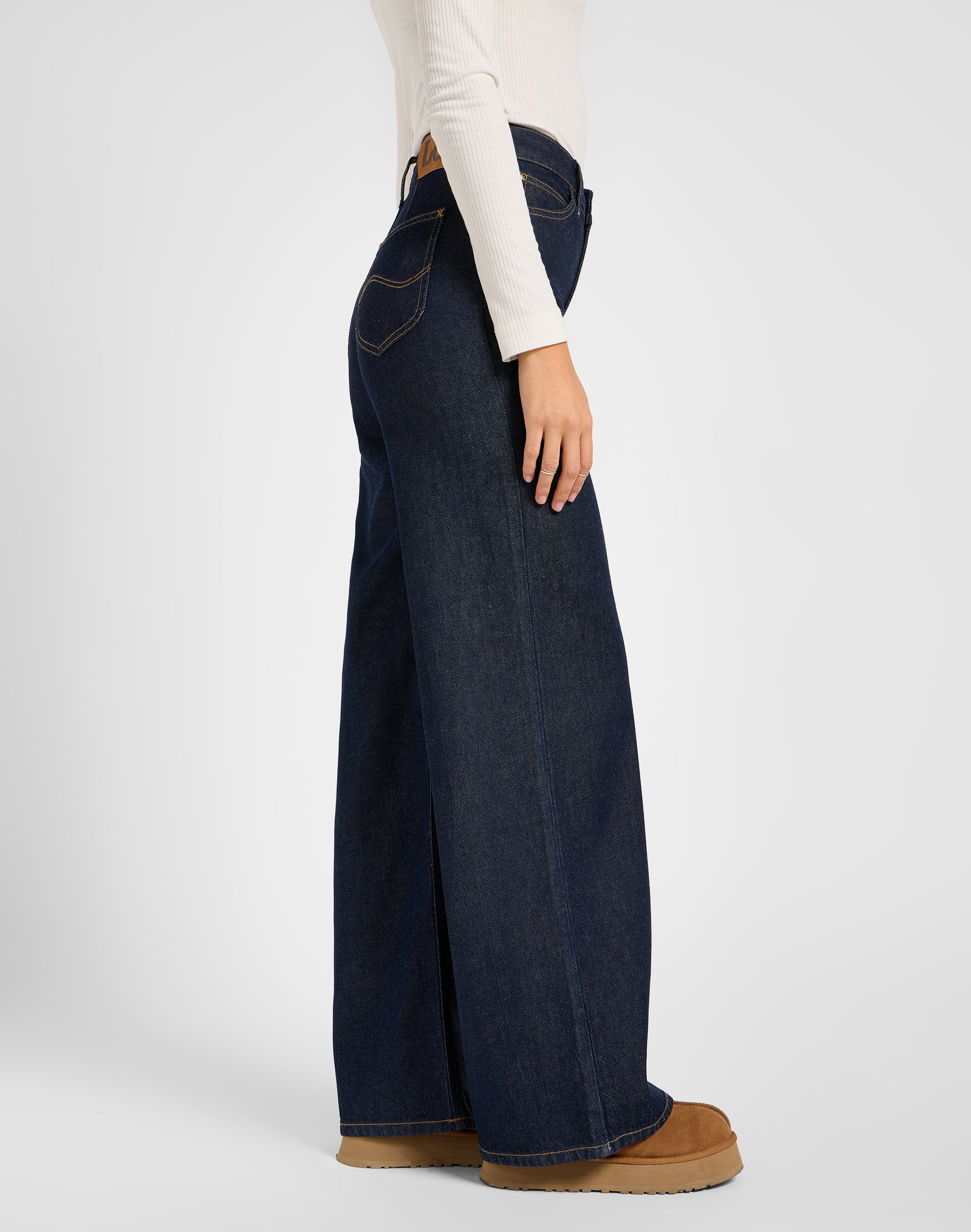 Lee  Stella A Line wide leg jeans - Dark Beat