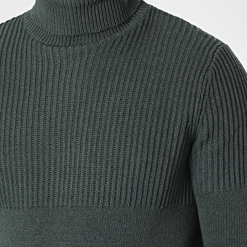 Pull Col Roulé Al Life Reg Knit 22024030 Vert Kaki