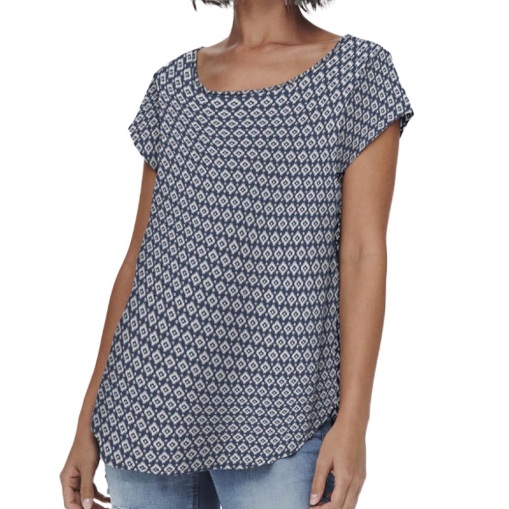 Only Top Bleu imprimé Femme Only Nova