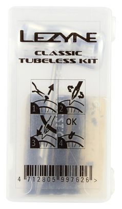 Kit Réparation Tubeless Lezyne Classic Tubeless Kit   5 Mèches