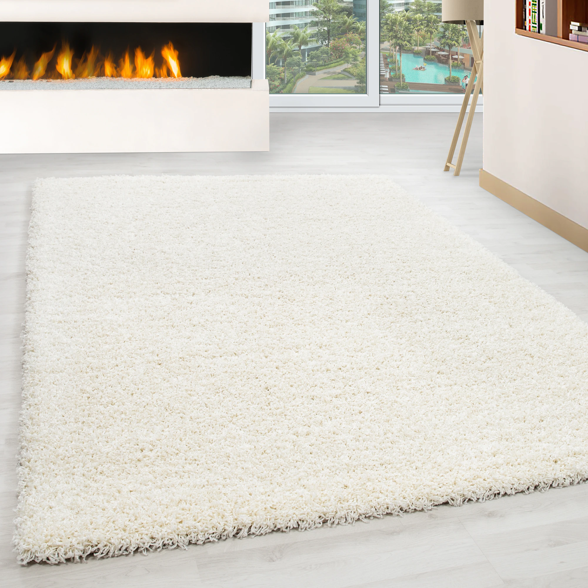 Hochflor Teppich - Gemütlicher Langflor, Pflegeleichter Shaggy Flokati