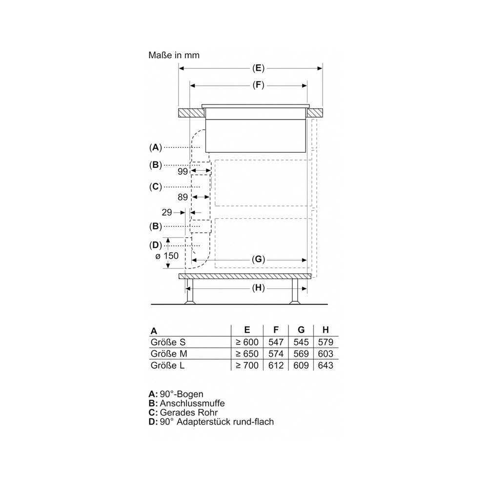 Siemens ED711HQ26E Induktionskochfeld Rahmenlos mit integriertem Dunstabzug 70cm