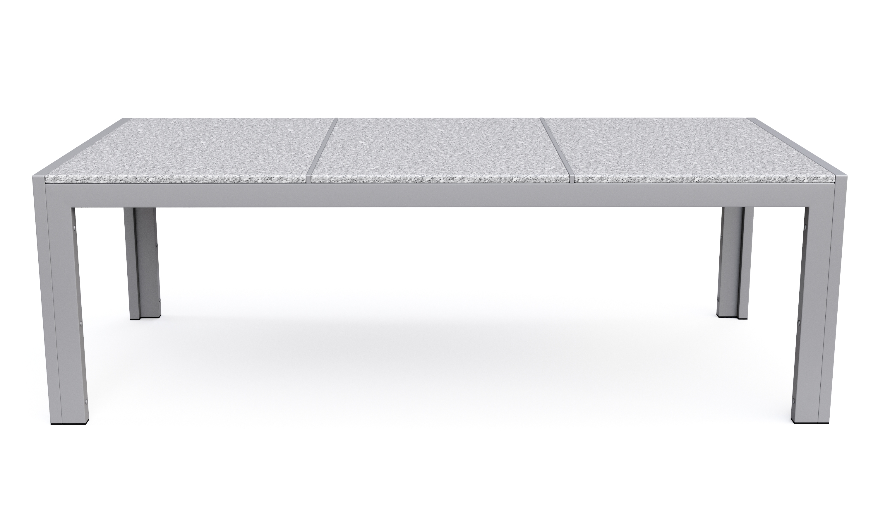 Granittisch 190 x 95 x 75 cm grau