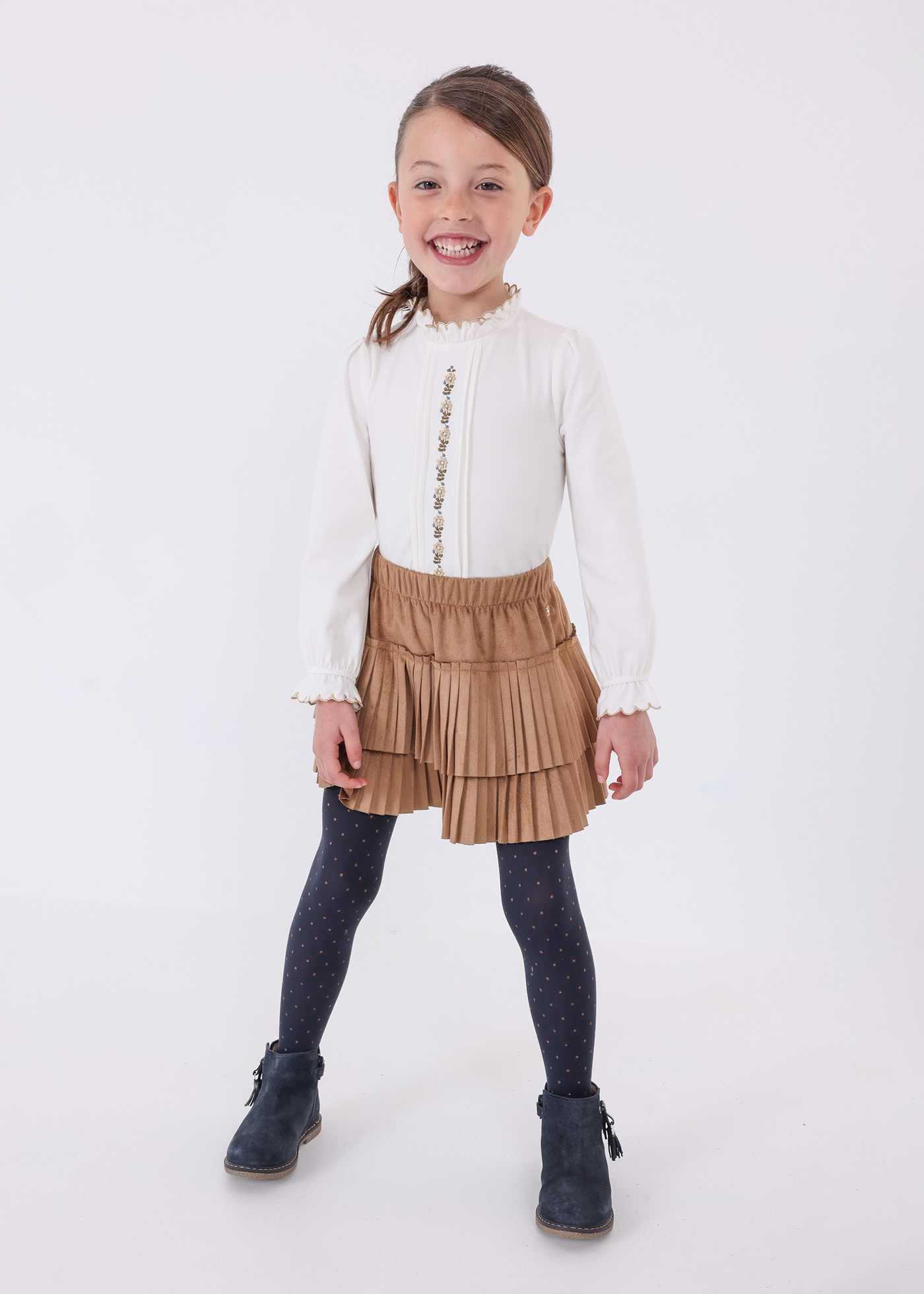 Blusa bordada Better Cotton para meninas