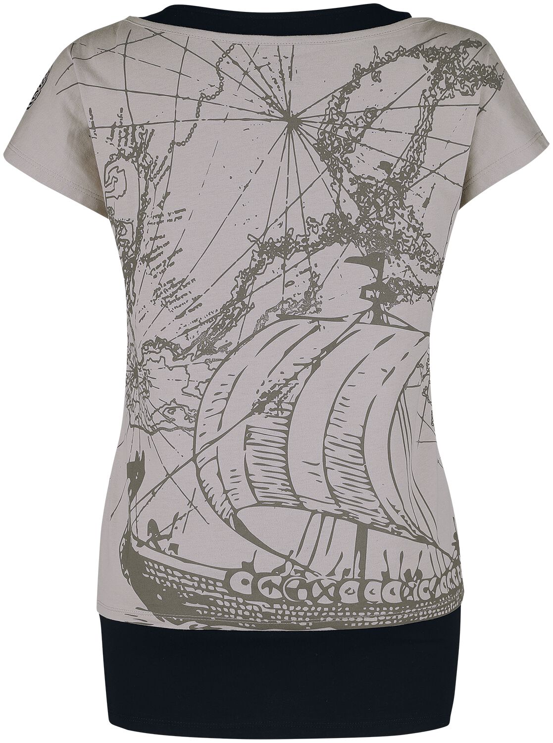 T-Shirt Double Épaisseur Avec Imprimé Frontal Détaillé | Black Premium by EMP T-Shirt Manches courtes