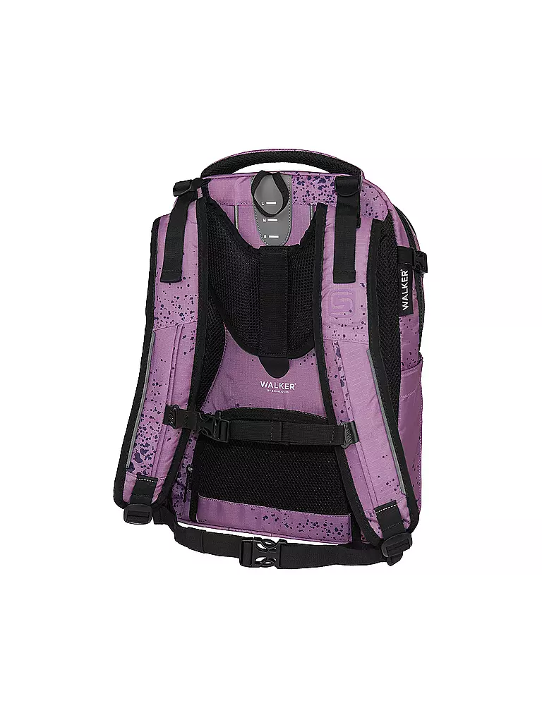 WALKER Schulrucksack Campus Evo 2.0 Purple Splash  beere