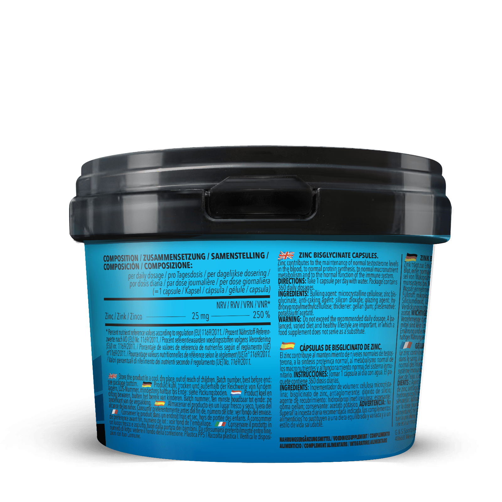 BIG PACK Zinc Bisglycinat (360 Kapseln)