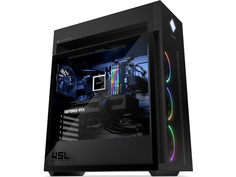 HP Gaming PC OMEN 45L GT22- 3758nz Performanter Gaming-PC im puristischen Design mit leistungsstarkem Intel-Prozessor und  RTX 5090 Grafikkarte