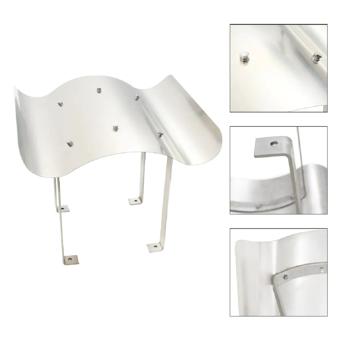 VidaXL Capot de Cheminée Inox Argenté
