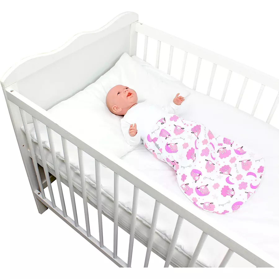 TupTam Baby Strampelsack mit breitem Bund Unwattiert weiß Modell 2
