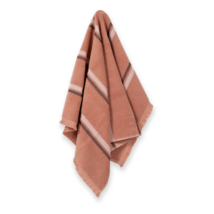 Købn Serviette de toilette en coton bio | Terracotta