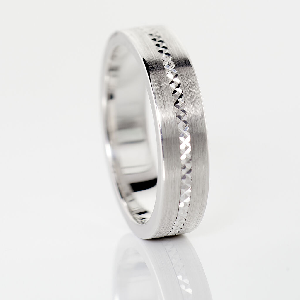 Alliance Nelcie Ruban Plat Argent Blanc