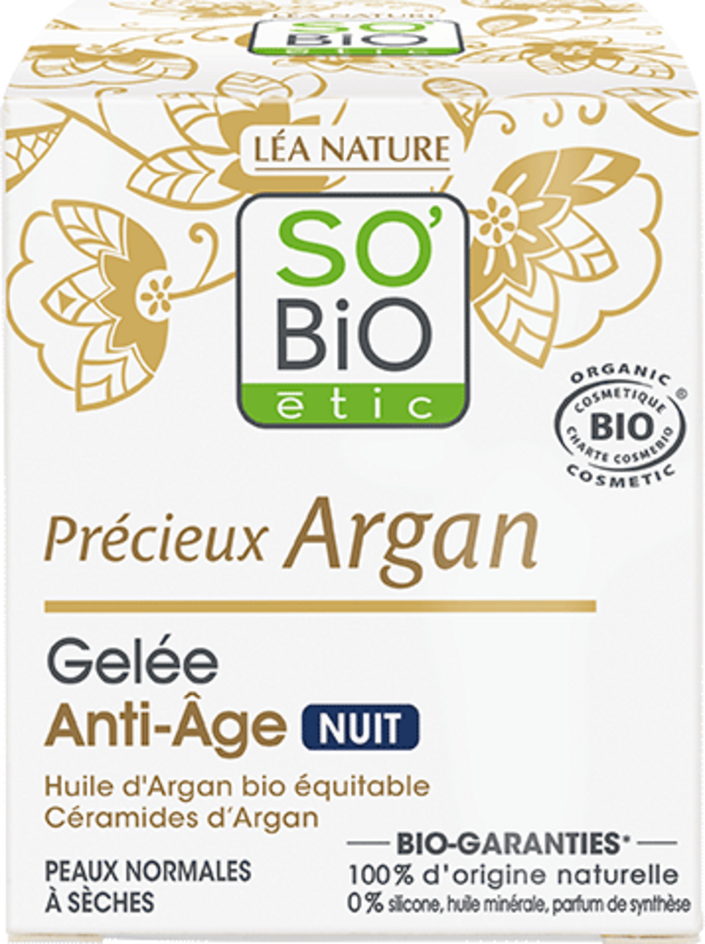 LÉA NATURE SO BiO étic  Argan Anti-Aging Nachtpflege-Gel, 40 ml